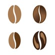 coffee beans template vector icon illustration