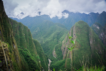 Canvas Print - Summit of Happy Mountain or Putucusi Mountain in Machu Picchu