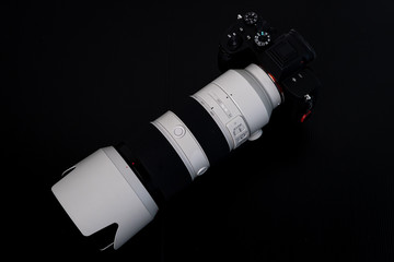 professional camera and lenses photography