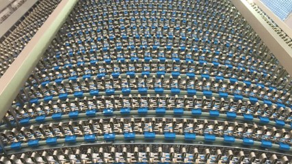 Poster - moving tape belt of automatic conveyor