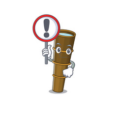 Sticker - Cartoon design of telescope Scroll raised up a sign