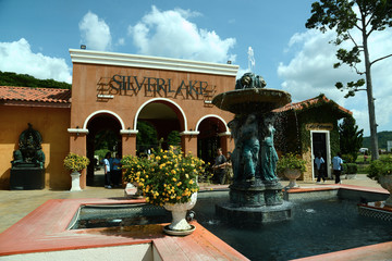 Windmühle und botanischer Park in Thailand