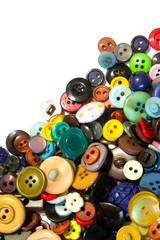 Wall Mural - A Collection of Multicolour Different Size Buttons 