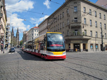 Škoda 15T tram in Prague