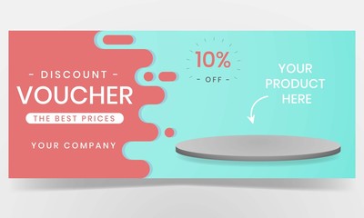 Wall Mural - web sales banner background design 02
