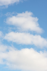 Wall Mural - blue sky with light white clouds