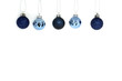 © kittinit - Xmas or Christmas Accessory  Blue Ball isolated white background and copy space - holiday new year party , christmas day - blue Object