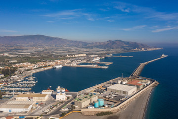 Wall Mural - Aerial view of the bay near El Varadero Spain