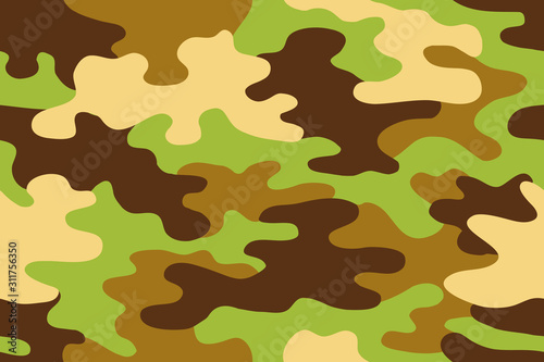 Cuadros en Lienzo Seamless classic camouflage pattern