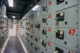 Fototapeta  - Electrical panel board motors control