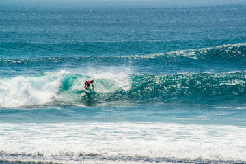 Sticker - A beautiful view of Uluwatu beach in Bali, Indonesia.