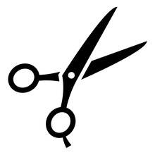Scissors Vector Icon Set. Barber Illustration Sign Collection.