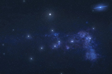 Wall Mural - virgo constellation stars in outer space. zodiac sign virgo constellation stars. elements of this im