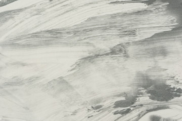 Poster - metallic paint brush stroke on white background 