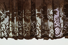 Closeup Of Vintage Lace Curtain