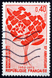Postage stamp France 1972 Bouquet Made of Hearts
