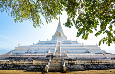 A beautiful view of buddhist temple in Ayutthaya, Thailand.