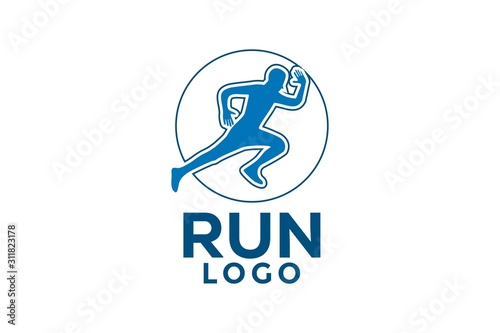running man logo icon run logo template people run logo design for club run marathon an other buy this stock vector and explore similar vectors at adobe stock adobe stock fotolia