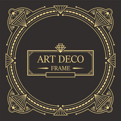 Art Deco Border and frame vector