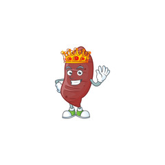 Poster - Cool King of sweet potatoes on cartoon character style