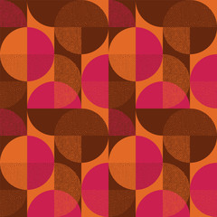 Abstract round shape seamless pattern