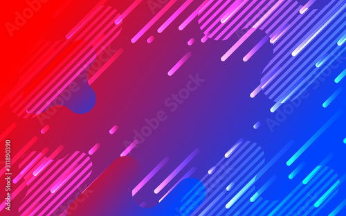 赤と青のネオンカラーグラデーションデジタル背景 Stock ベクター Adobe Stock