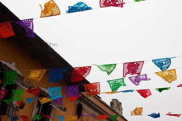 Wall Mural - papel picado multicolor