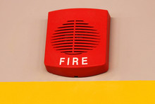 Fire Alarm Detector On Wall - Safety System