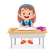 © Colorfuel Studio - happy cute kid boy study on cute table