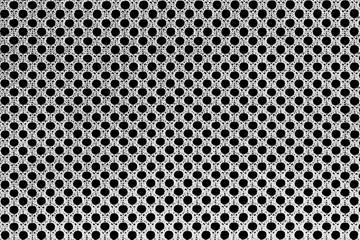 gray mesh fabric texture with black background
