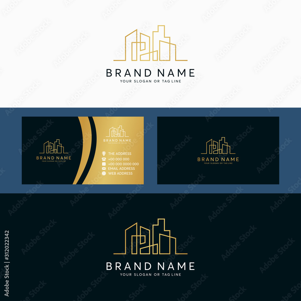 Premium luxury real state building Vector Stock Vector | Adobe Stock