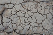 The ground cracks in the top view for the texture background without rain