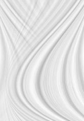 White background 3 d with elements of waves in a fantastic abstract design, the texture of the lines in a modern style for wallpaper. Light gray template for wedding ceremony or business presentation.