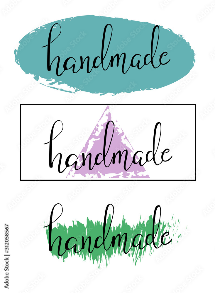 Handmade lettering. Vintage font desig Vintage style. Calligraphic font ...