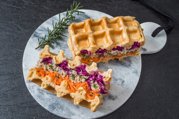 Wall Mural - ワッフル Waffles of Dutch, French and Belgian foods