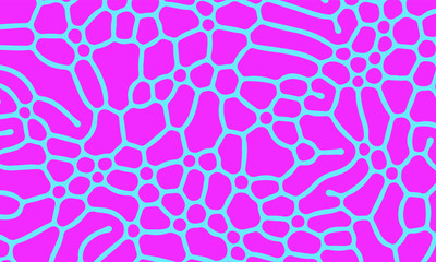Aufkleber - Psychedelic abstract background made by generative algorithm: Reaction-diffusion or Turing pattern formation.