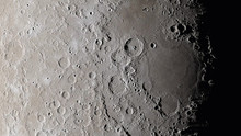 Moon Surface Close Up. Craters And Furrows On The Surface Of The Earth's Satellite. (Elements Of This Image Furnished By NASA)
