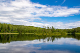 Fototapeta Na ścianę - The view of the lake Glubelka in Belarus