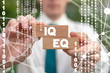 IQ EQ Success Business Intelligence Work Concept.