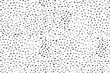 Textura de puntos negros de pincel sobre fondo blanco