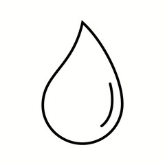 Poster - Unique Water Droplet Vector Line Icon