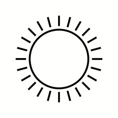 Poster - Unique Sun Vector Line Icon