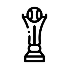 Poster - Championship Cup Icon Vector. Outline Championship Cup Sign. Isolated Contour Symbol Illustration