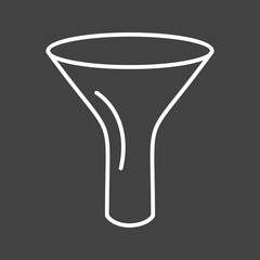 Sticker - Unique Funnel Vector Line Icon