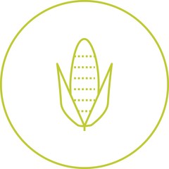 Poster - Unique Corn Vector Line Icon