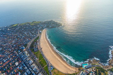 Bondi Beach, Sydney Australia aerial