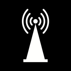 Sticker - unique antenna vector glyph icon