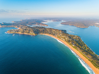 Wall Mural - Palm Beach, Sydney by helicopter aerial