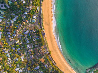Wall Mural - Palm Beach, Sydney by helicopter aerial