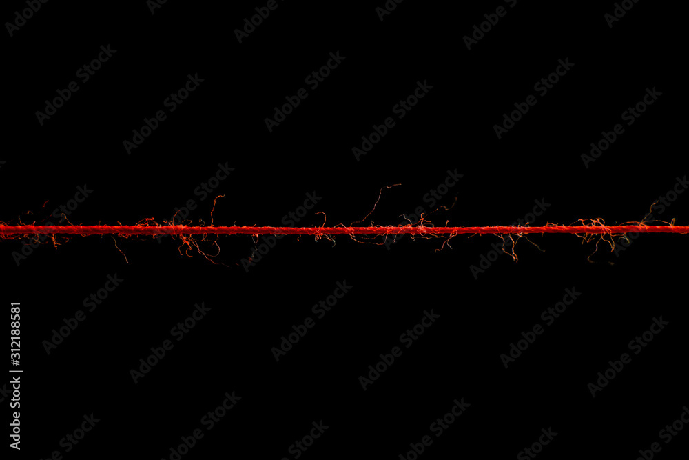 red thread of fate. invisible thread of love Stock Photo | Adobe Stock